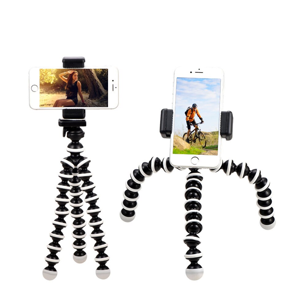 GAQOU Mini Octopus Tripod Bracket Remote Shutter Portable Flexible For Gopro Camera Mobile Phone Tripods Foldable Desktop Stand