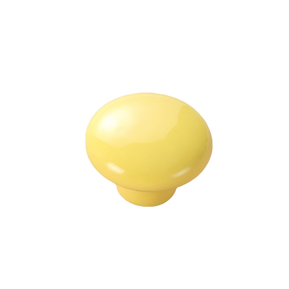 Snoep Kleur Keramische Ronde Kast Kledingkast Ladekast Knop Pull Handle: YELLOW
