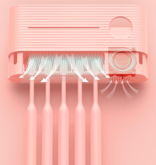 Xiaomi-soporte de esterilización ultravioleta UVC para cepillo de dientes, dispensador de pasta de dientes, estante montado en la pared, accesorios de baño