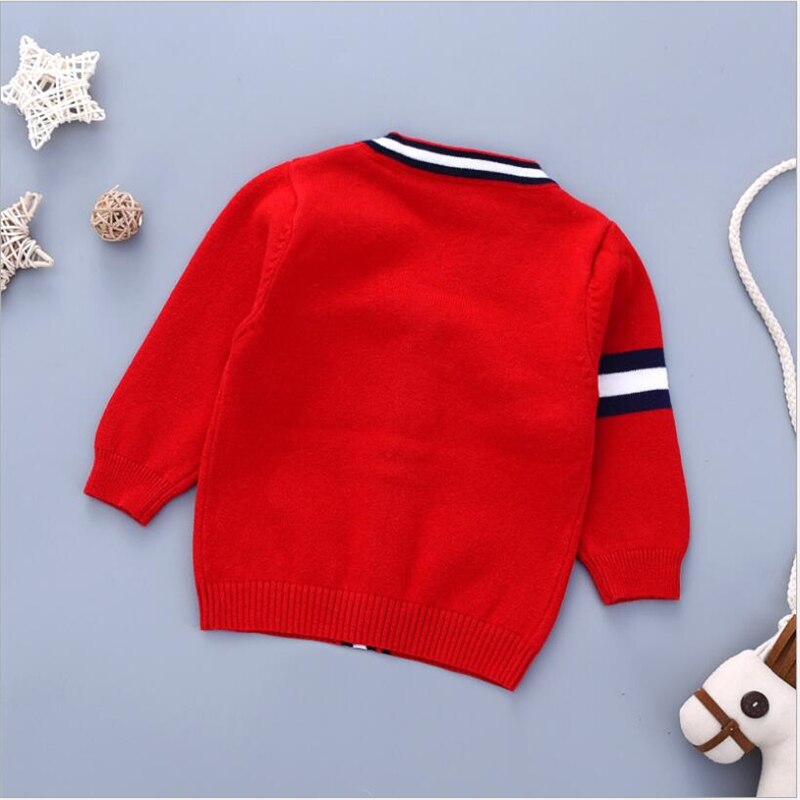 Alisenna Cotton kids Cardigan Boys Girls Children's Knit Cardigan Sweaters Spring Autumn Outerwear sweater Baby Clothes