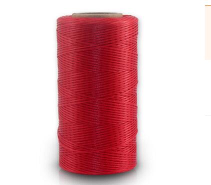 260 M/Roll 0.8 Mm Gewaxt Leer Draad Wax Katoenen Koord String Riem Touw Bead Voor Diy Handwerk Tool hand Stiksels Draad: red