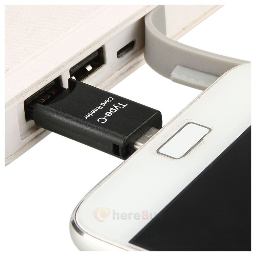 USB-C USB 3,1 tipo C a microSD, lector de tarjetas TF, adaptador para Macbook, PC, teléfono móvil