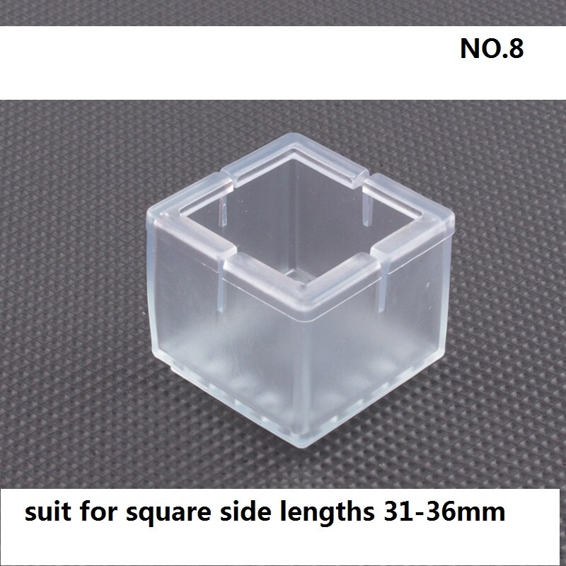 Non-slip Table Chair Foot Cover Foot Pad Furniture Leg Floor Protection Pad Wear-resisting Stool Chair Table Legs Protector: H  16pcs covers