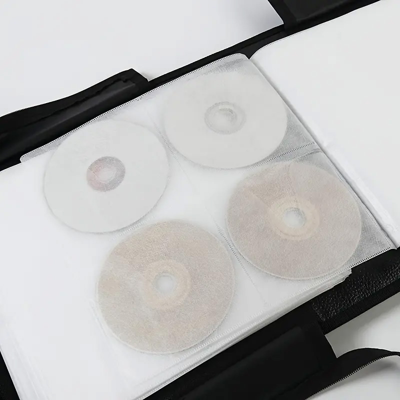 CD Case, 400 Capacity DVD Case Holder, Heavy Duty Zipper Protective Movie Media Storage Organizer Binder Wallet for Car Home Off