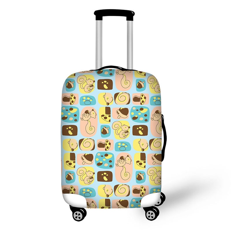 travel malas de space cover waterproof luggage protective dust cover for suitcases 3D face expressions luggage cover