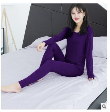 Kvinner høst tidlig vinter tynn fløyel lange johns mujer undertøy sett undertøy plus size xxxl 4xl 5xl 6xl