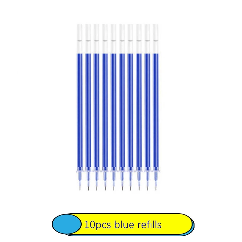 6-25Pc 0.5mm Gel Pen Set Neutral Pen Black/Blue/Red Color Replacable Refill Smooth Writing School Stationery Supplies