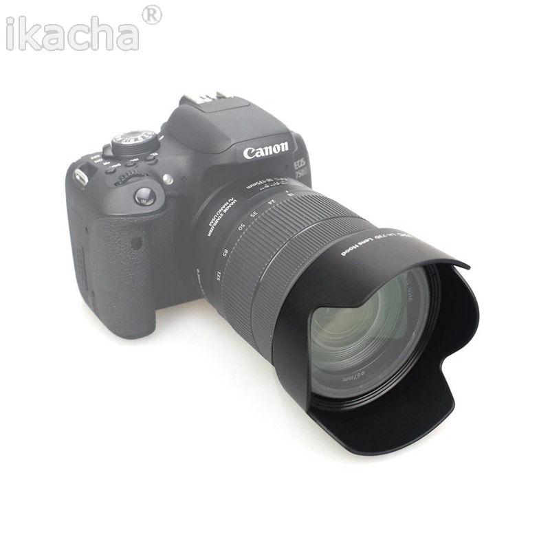 EW-73D 67mm lentille de caméra EW73D pétale Baynet lentille pour Canon 80d 60d 70d 760d EF-S 18-135mm f/3.5-5.6 IS USM