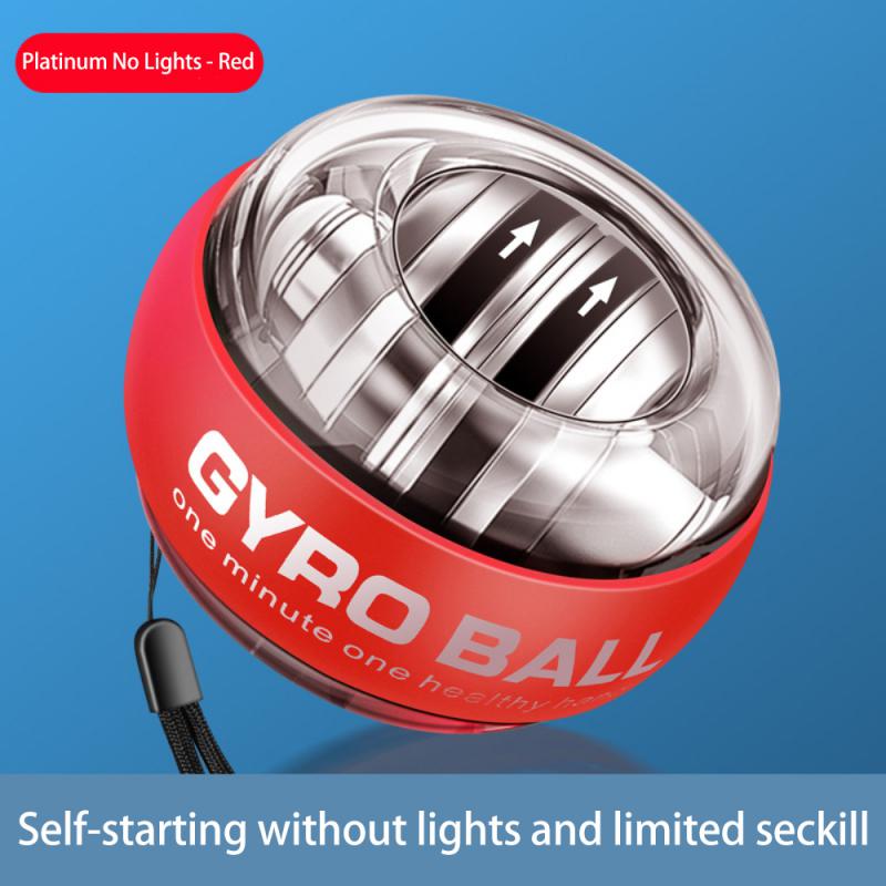 Led Gyroscopische Powerball Autostart Bereik Gyro Power Pols Bal Arm Hand Spier Force Trainer Fitness Power Polsen Bal Apparatuur: Roze