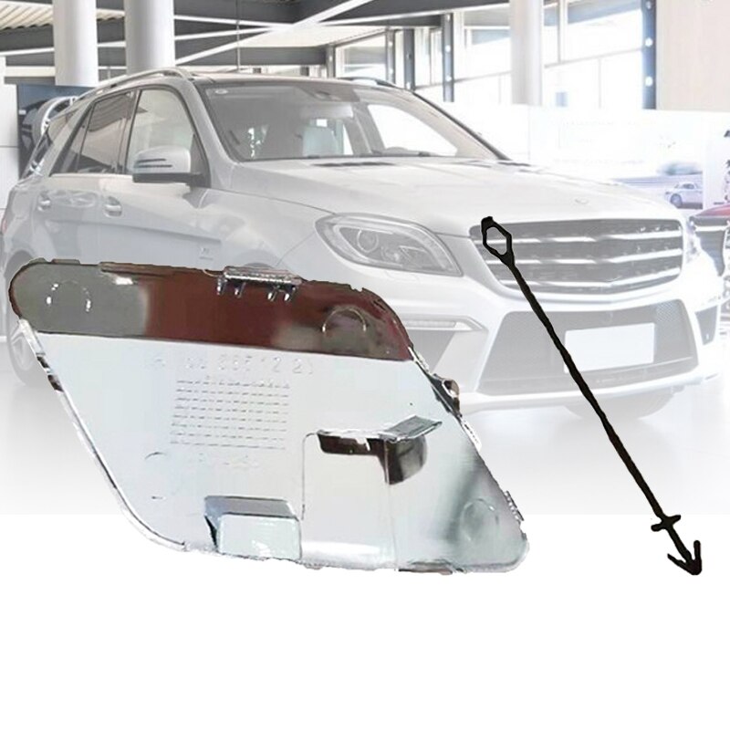 Bil styling tilbehør plast forreste kofanger forkromet trækøje krog dæksel trim 1668851223 til mercedes  w166 ml350 ml500