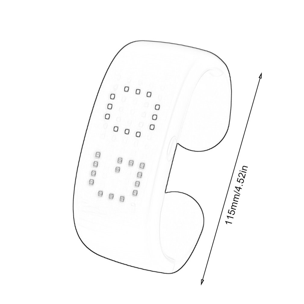 Nuovo Puntelli Colorato Schermo A portato Dinamica Braccialetto di Incandescenza di Notte Corsa e jogging festa concerto Puntelli Braccialetto di ABS + PC + TPU