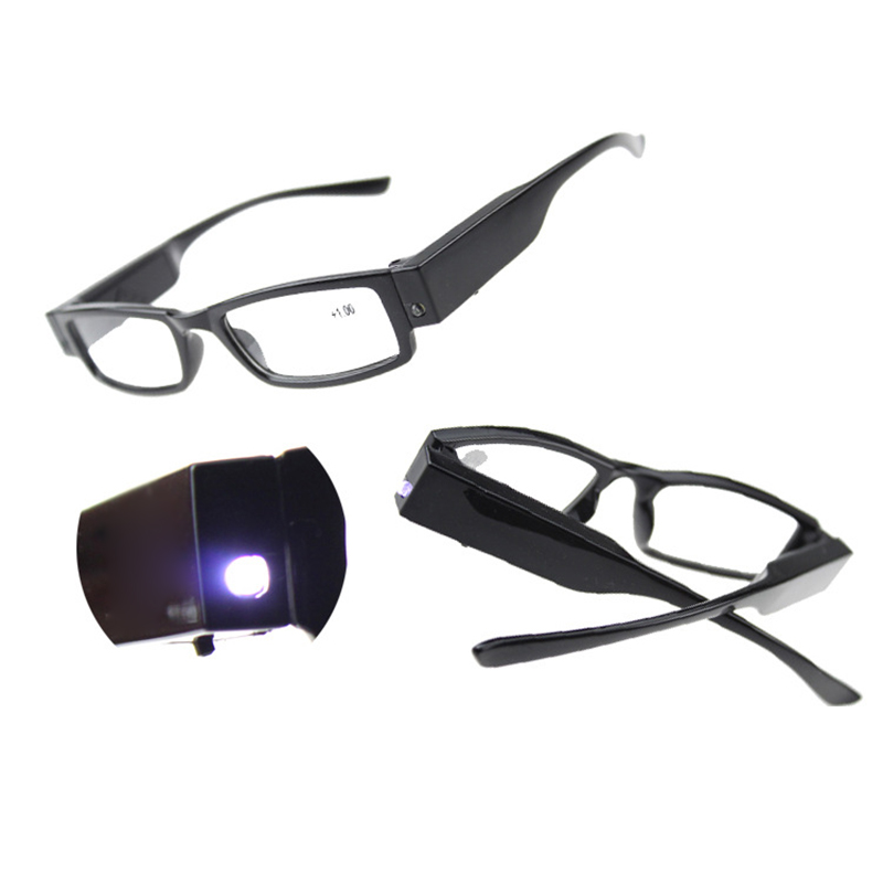 Førte forstørrelsesbriller læsebriller belysning forstørrelsesglas briller med lys dja 88