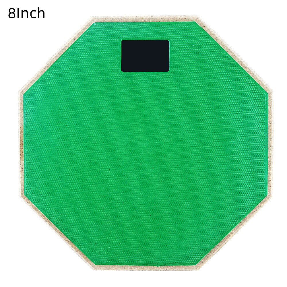 8 Inch Rubber Wooden Dumb Drum Beginner Practice Training Drum Pad with Stand / Stick Optional for Percussion Instruments Parts: only green drum8inch