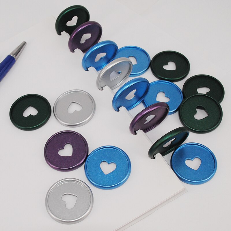 Discos de encuadernación con forma de seta para cuaderno, anillas Para encuadernar, hojas sueltas, suministros escolares, 35mm, 20 unidades