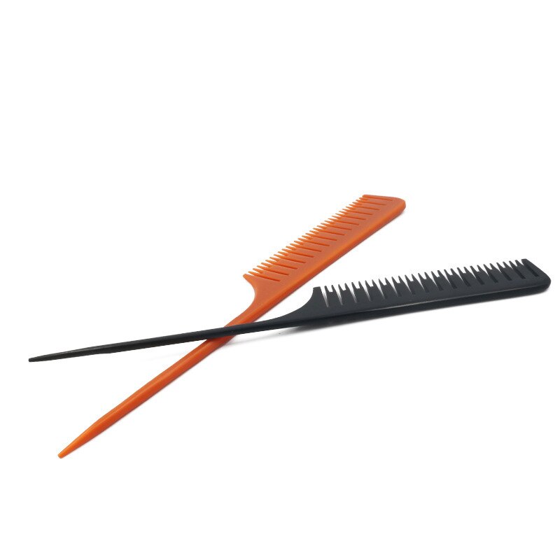 Peigne pour salon de coiffure, peigne pour teinture des cheveux, peigne de coiffure, broche résistante à la chaleur, queue de Rat, antistatique, pour raie séparée