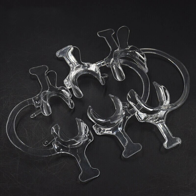 Mond Opener Expander Dental Intraoral Cheek Lip Retractor Orthodontische C Type Met Handvat Autoclaaf Tandheelkunde Materiaal 3/5 Pcs