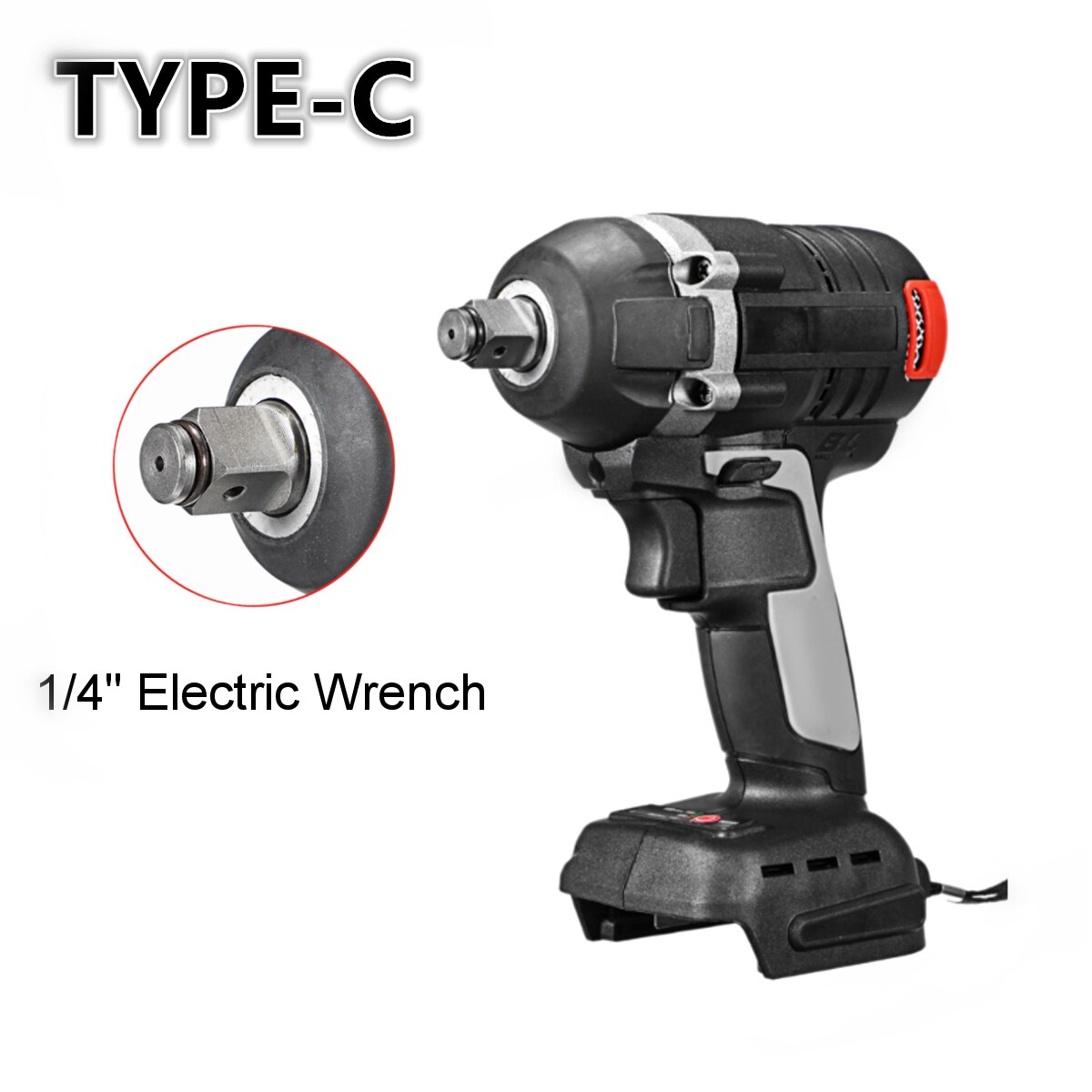 Llave eléctrica de impacto sin escobillas para batería Makita DTW285Z, herramienta eléctrica de 18V, 800Nm, recargable, 1/2 enchufes, inalámbrica: Type C