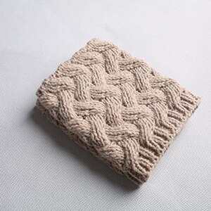 1 Pair Women's Knitted Boot Cuff Socks Leg Warmers Christmas Boot Cover Autumn Winter Christmas boot cover: beige