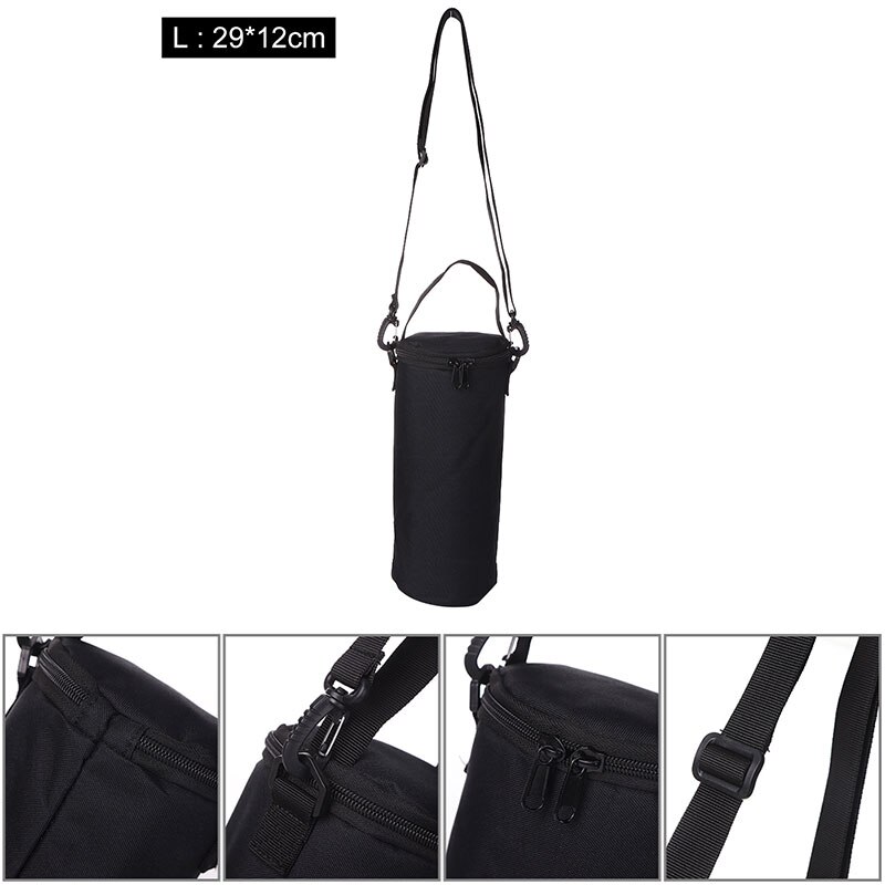 Gas Cylinder Case Fuel Tank Cooking Protector Storage Bag Durable Outdoor Camping Gas Protective Cover Camping Accessories: Black L