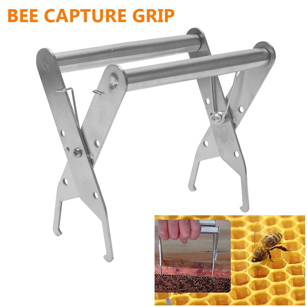 Imker Handige Houder Hive Frame Apparatuur Lifter Grijper Outdoor Bee Grip Rvs Bijenteelt Accessoire