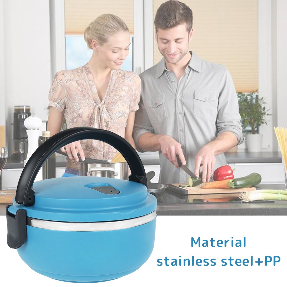 1Layer Rvs Isolerende Thermische Lunchbox Bento Kantoor Servies Picknick Voedsel Opslag Container Lekvrij Thermos Lunchbox