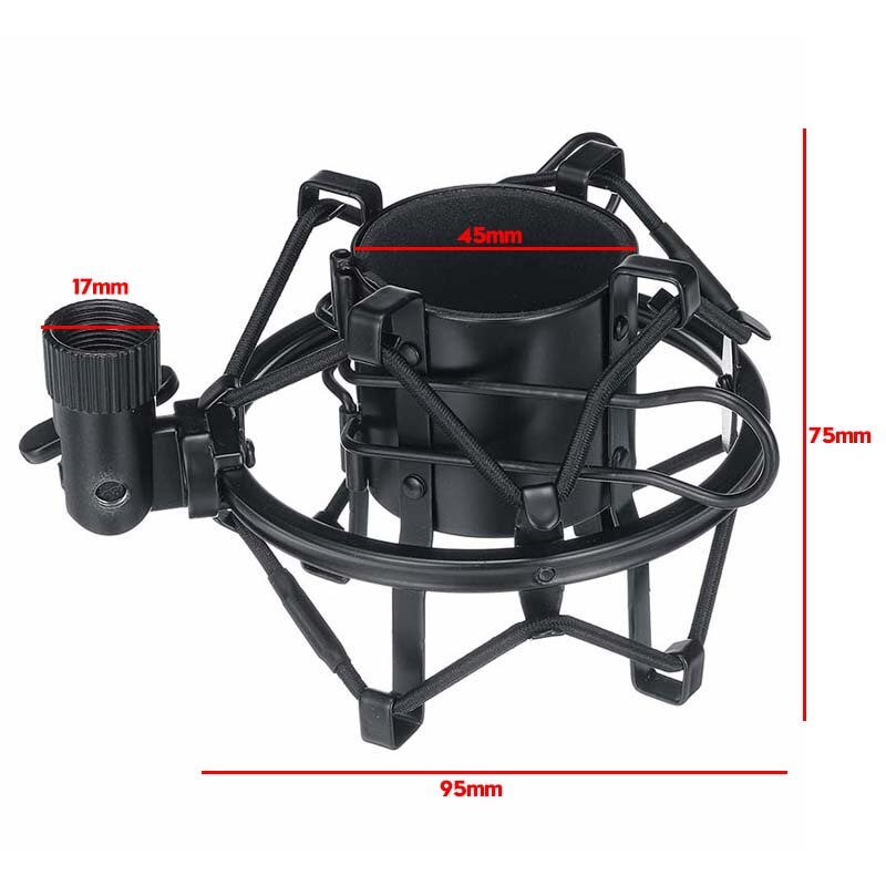 Universal Condenser Shock Mount Holder Mic Stand Mic Microphone Shock Mount Holder Stand Studio Recording Bracket