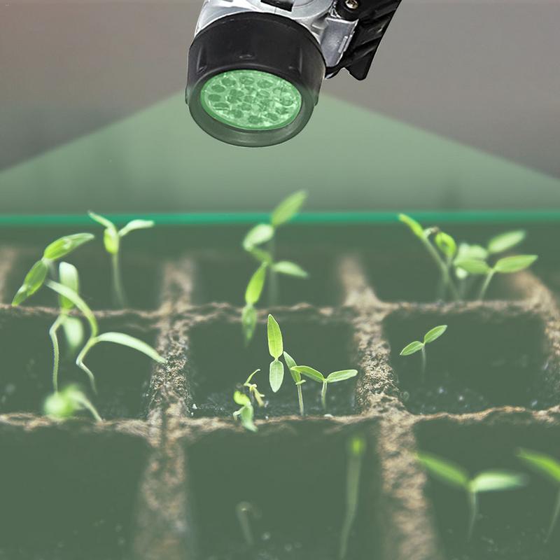19 Led Hoge Intensiteit Groen Hoofd Lamp Hydrocultuur Tuinbouw Kweekruimte Koplamp Flash Night Plantengroei Lamp