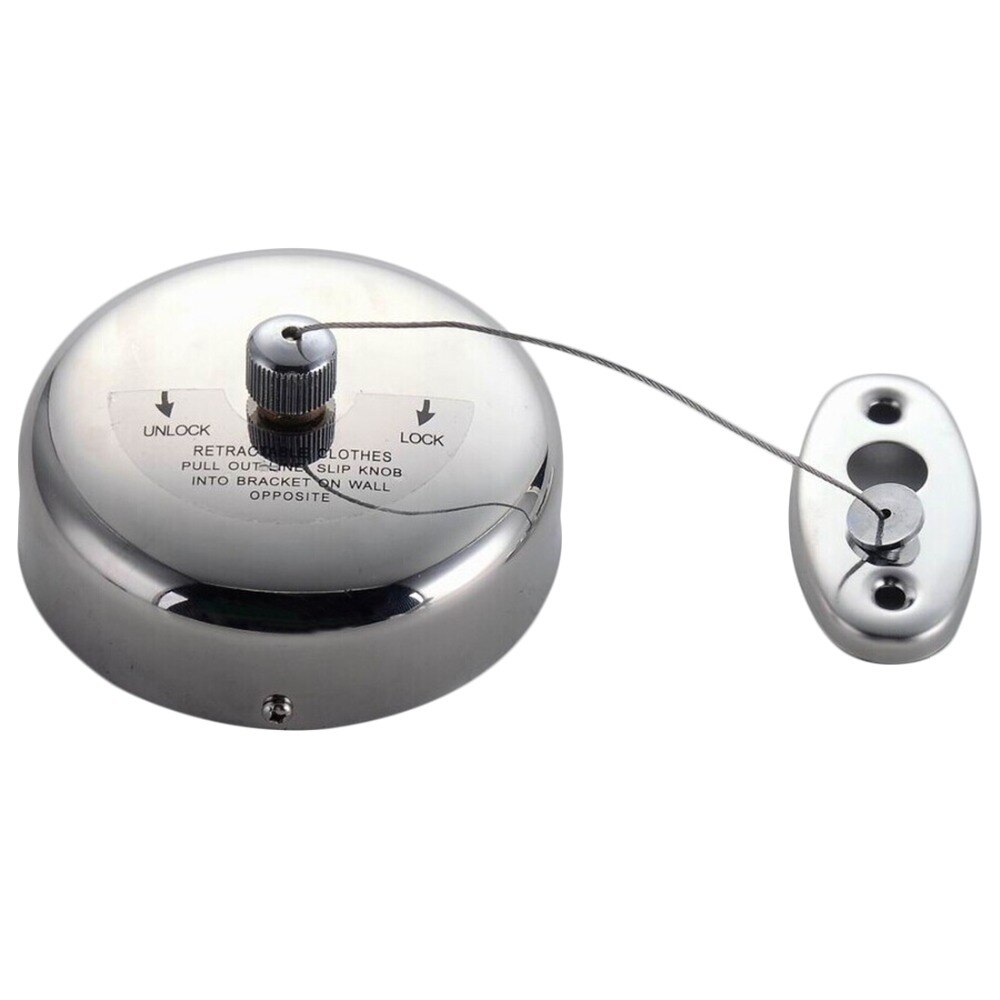 Retractable clothesline indoor Stainless Steel Square Round Clothesline outdoor Clothes Dryer with 3.8m Steel clothesline rope