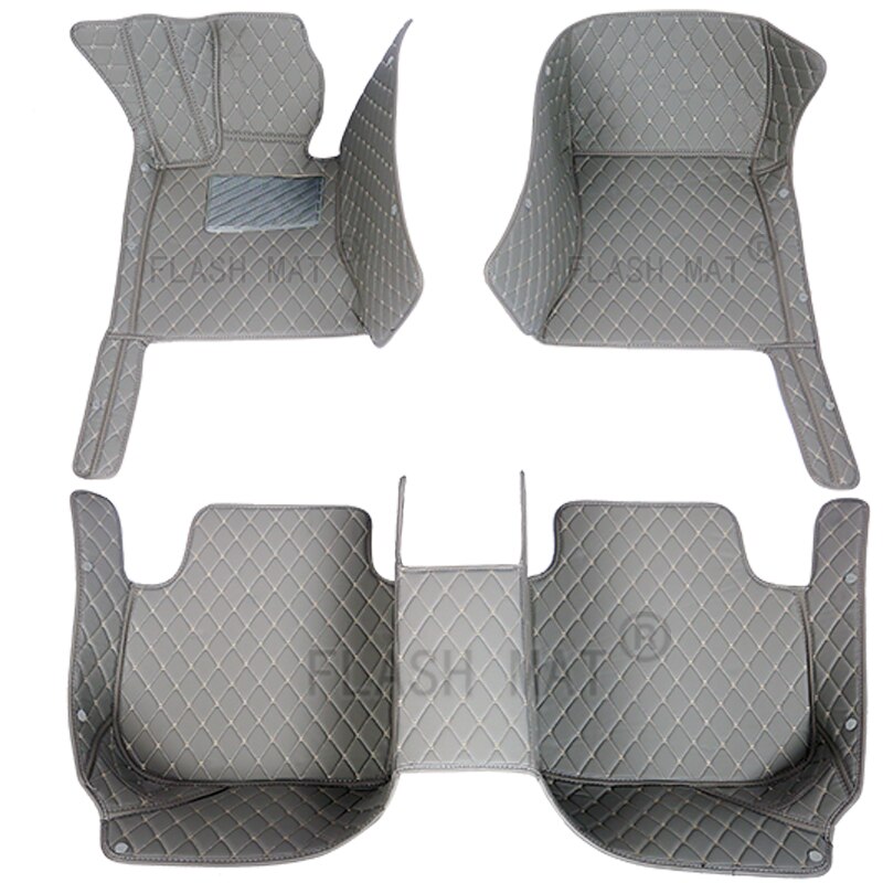 Flash mat leather car floor mats For Lifan All Models x60 x50 320 330 520 620 630 720 Car-Styling: Gray