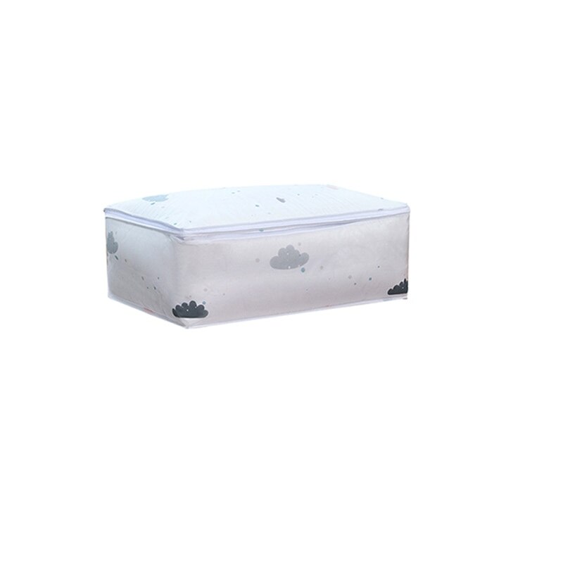 Non-woven Opvouwbare Opbergdoos Draagbare Kleding Organizer Tidy Pouch Koffer Home Opbergdoos Quilt Opslag Container Bag: 57x40x22cm H