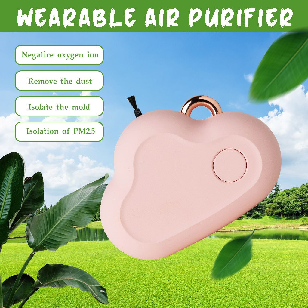 Household Cloud Air Purifier Personal USB Portable Wearable Necklace Negative Ion Air Freshener Small Air Conditioning