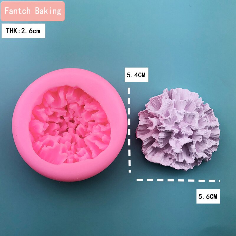 3d isoa kukka silikonimuottia fondant hyytelö suklaa äitienpäivä teema neilikka muotti kakku koristelu leivonta työkalu muotit: Ei .3
