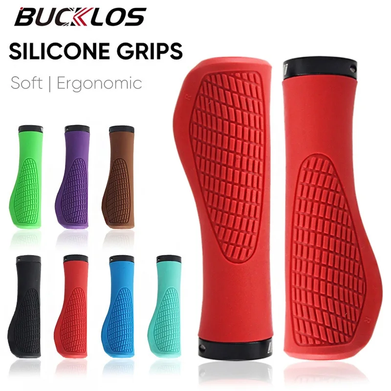 BUCKLOS Bicycle Handle Bar Grips Mountain Bike Single-sided Locking Handlebar Cover Ergonomic Bicycle Handlebar Grips
