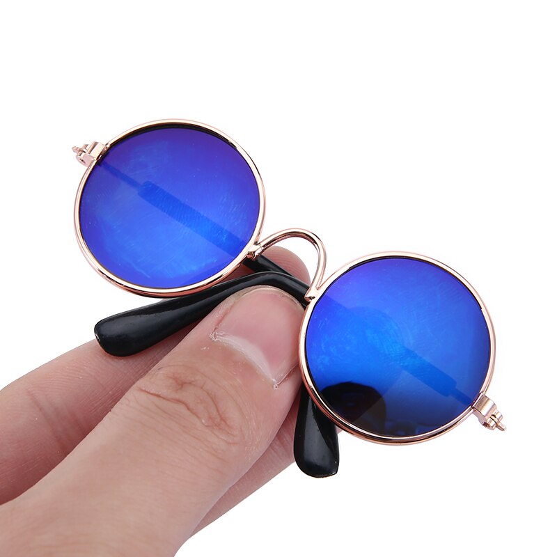 8cm Haustier Sonnenbrille Haustier Katze Hund Sonnenbrille UV Sonnenbrille Auge Schutz für Kleine Tiere