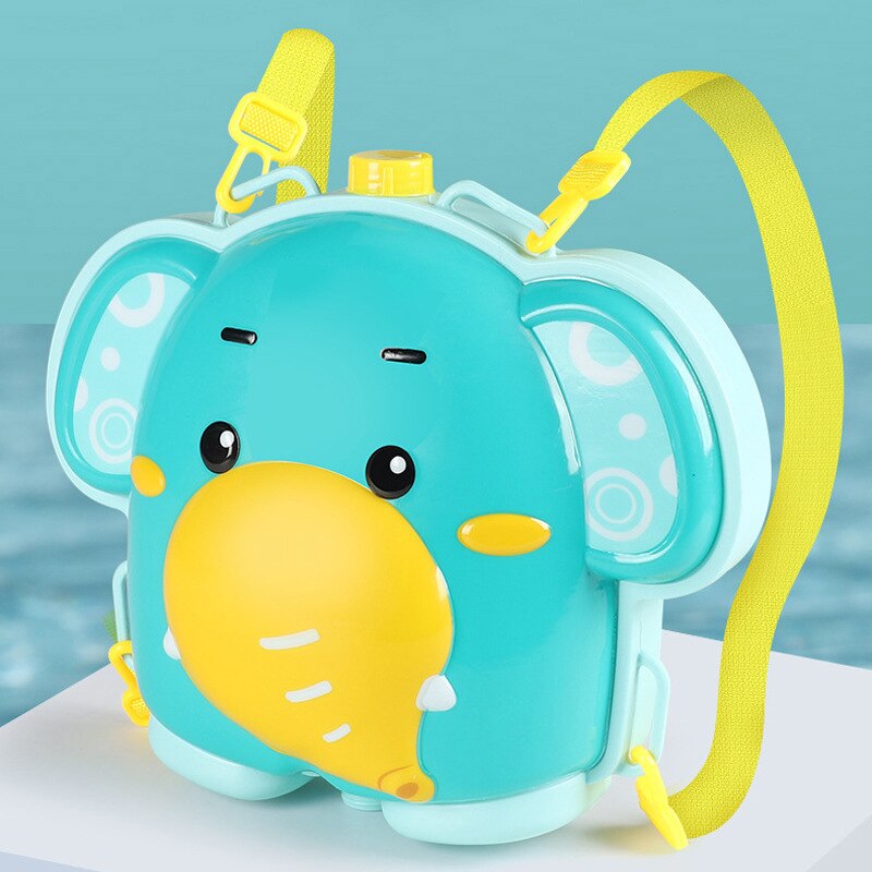 Kid Cartoon Toy Backpack Duckling Pull-out Water Spray Water Gun Children's Large-capacity Elephant Summer Beach Boy Girl