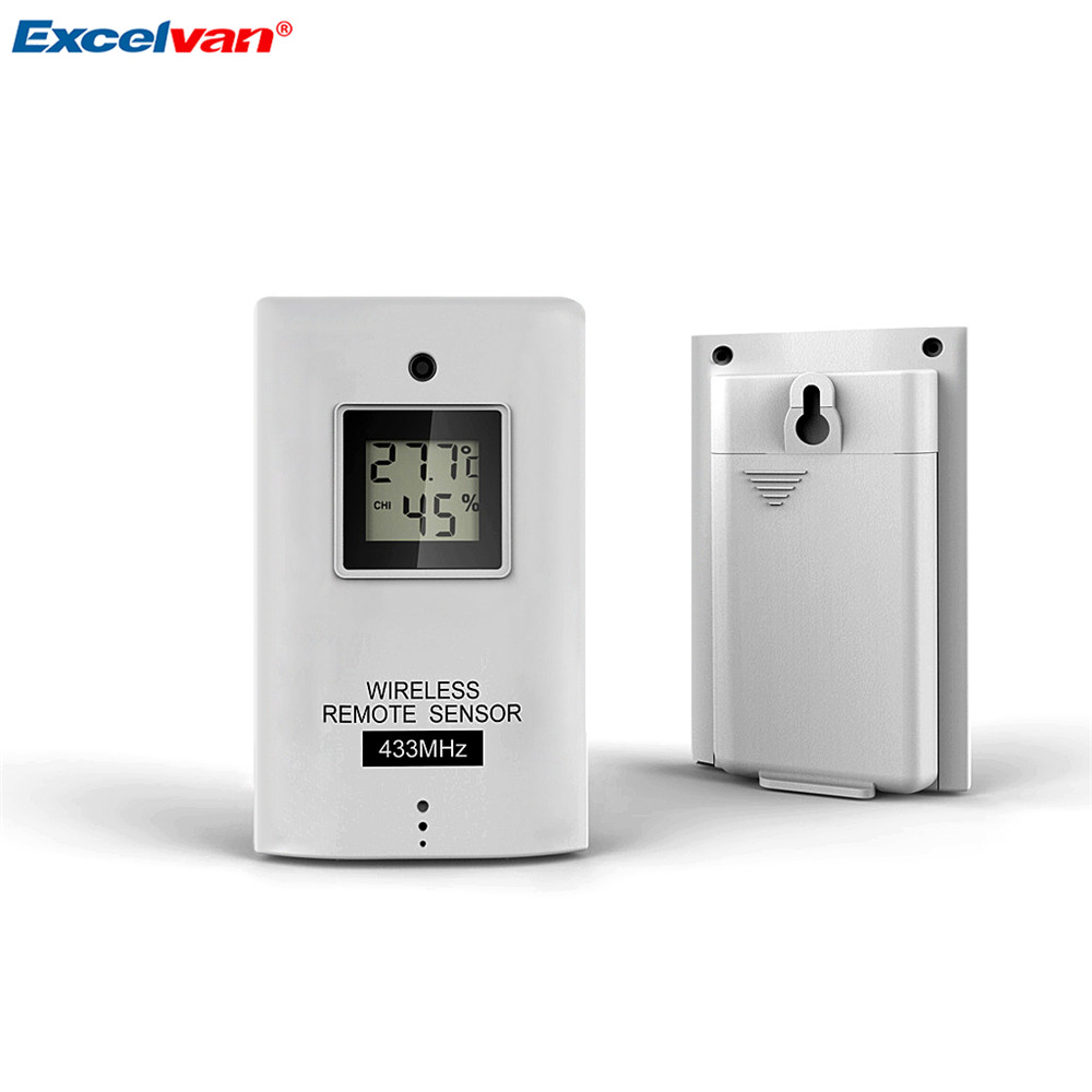 EXCELVAN Wireless Weather Station with Precision Forecast, Temperature, Humidity, Sunrise/Sunset Time Barometer Dual Alarm