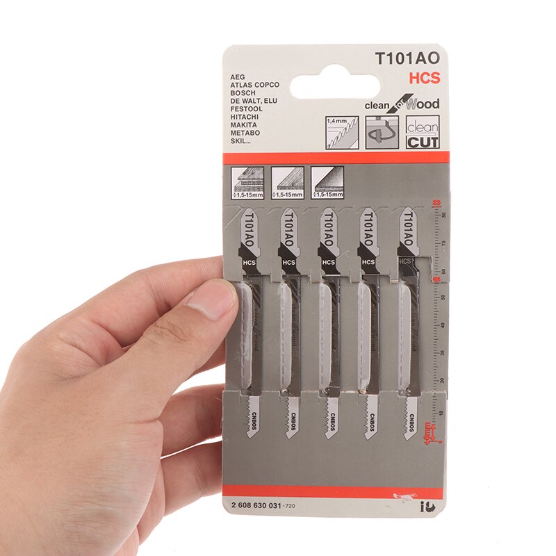 thumbnail image 2 of 50-Pack T101AO 3" T-Shank Jig Saw Blades – Clean Curved Cuts – Fits Bosch / HCS 2 of 4