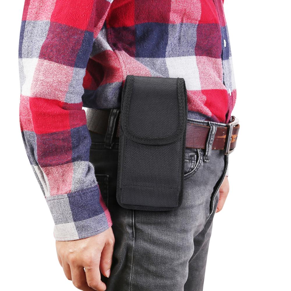 Mobile Phone Waist Bag Hook Loop Holster Pouch Belt Cover Case for iPhone 13 12 MINI 11 Pro X XR XS Max Note 10 Plus