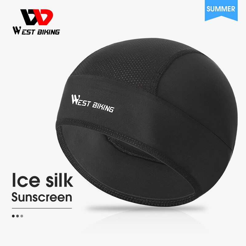 WEST BIKING Bicycle Caps Women Men Summer Ice Silk Helmet Liner MTB Bike Hats Outdoor Sports Sun Protection Hiking Cycling Caps