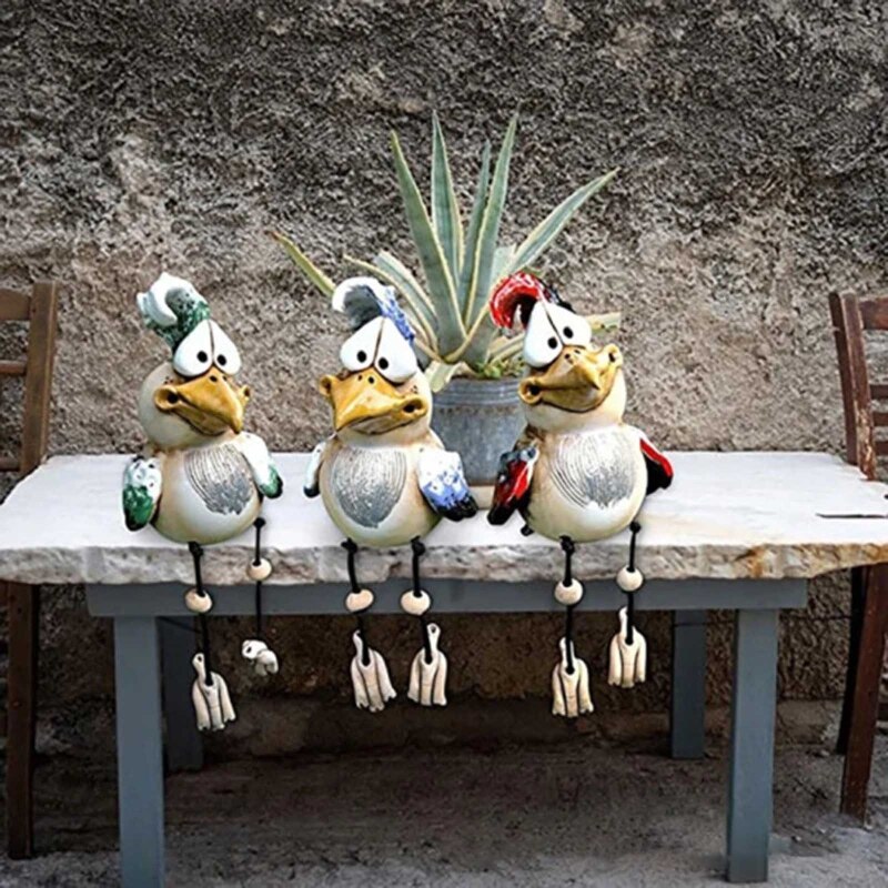 Statue d'oiseau de jardin créative, ornement de pelouse de cour, nouveauté, décoration d'intérieur et d'extérieur, artisanaux pour voisins, 2022