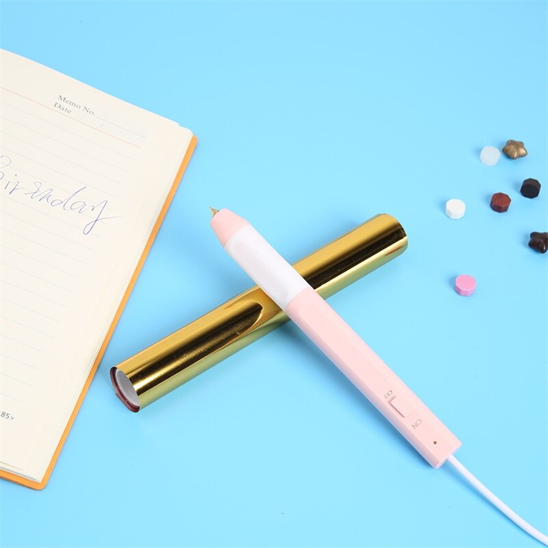 Roze Verwarming Stempelen Folie Pen Hittebestendig 1.5Mm/0.8Mm/2.5Mm Scrapbooking Voor Papier Leer plastic Gebruikt Diy Gereedschap