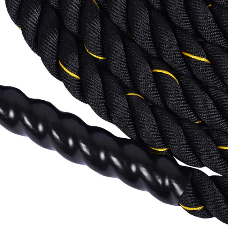 Heavy Battle Rope with Upgraded Polyester Cover,A nchor Strap Kit Included N58B