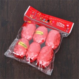 Ballon à feuille multicolore pour fête d'anniversaire mariage, banderole à Ballon multicolore 5mm x 10m 6 pièces: redB