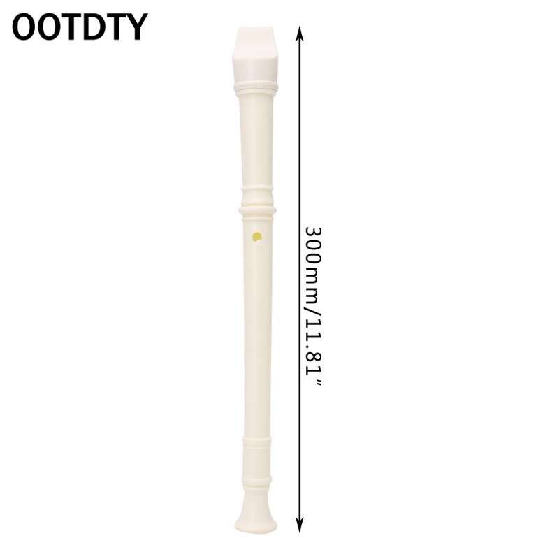OOTDTY grabadora de instrumentos musicales de plástico Soprano flauta larga 8 agujeros