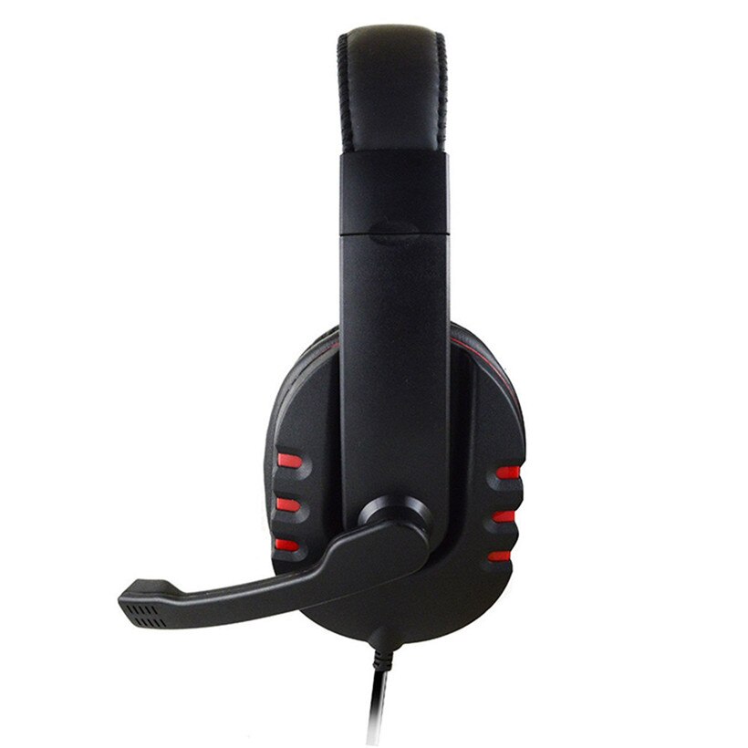 Advanced Headset Black+Red USB Wired Stereo Micphone Gaming Headphone For Sony PS3 for PS4 PC L0315