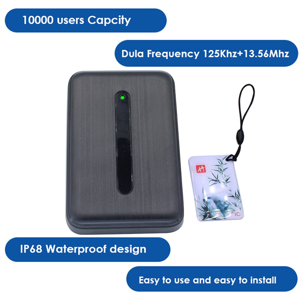 IP68 Waterdicht 125Khz 13.56Mhz Rfid-lezer Toegang Controler Dual Frequentie Toegangscontrole Kaartlezer 10000 Gebruiker Manager Kaart