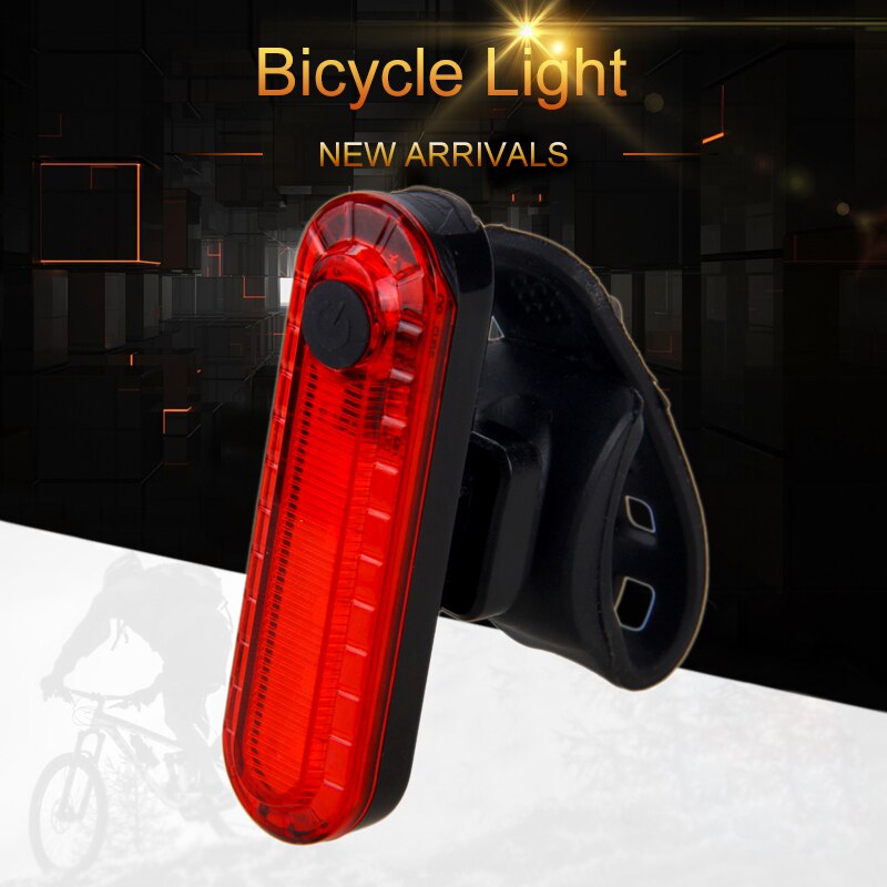 Mini Bike Rear Lamp USB Rechargeable Bicycle Taillight Safety Warning MTB 5 Red LED Cycling Light Saddle Rear Torch