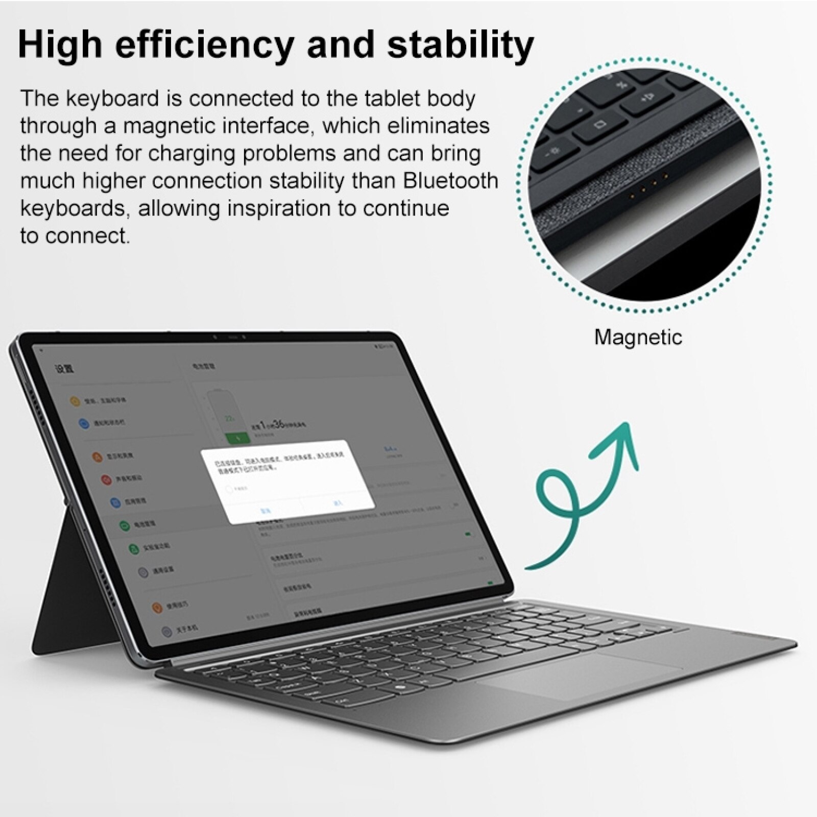 Magnetische Docking Tablet Tastatur für Jumper Ezpad GEHEN M / Ezpad GEHEN mini Tablet PC Tastatur mit Touchpad für Jumper EZpad 7