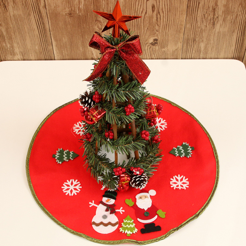Gedrukt Kerstboom Rok 46Cm Voeg De Feestelijke Sfeer Kerst Home Decoratie Kerstboom Decoratieve