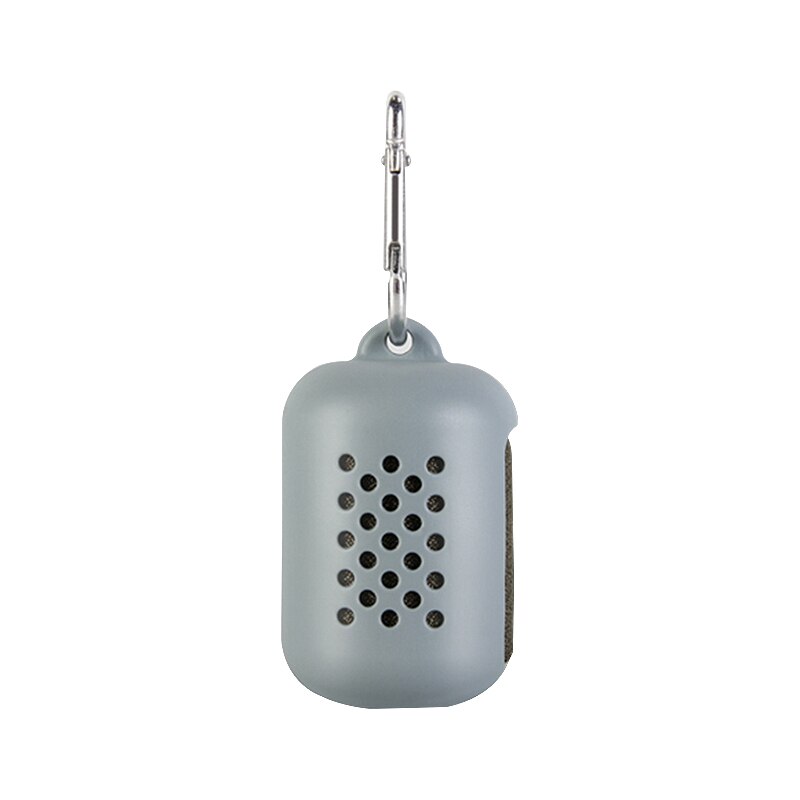 Reizen Opvouwbare Mini Handdoek Draagbare Wandelen Camping Quick Dry Handdoek Met Silicon Case Outdoor Tool Sport Gezicht Handdoek: Gray